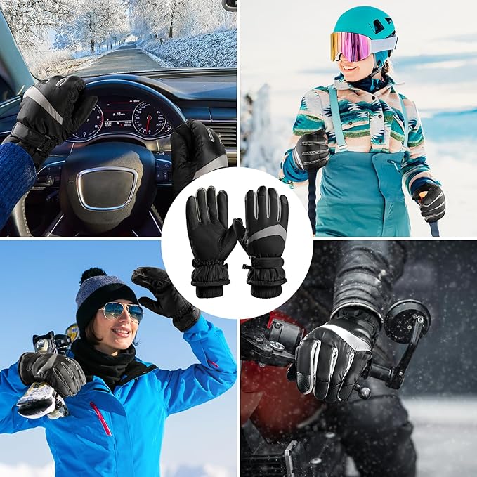 Warme winterhandschoenen met touchscreen voor buitenactiviteiten. Beschermt tegen kou, ideaal voor winter.