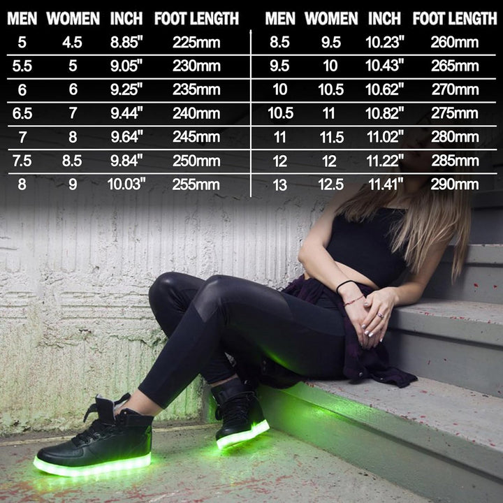 LumaBoost festivalsneakers: oplaadbare LED schoenen met heldere, veilige verlichting.