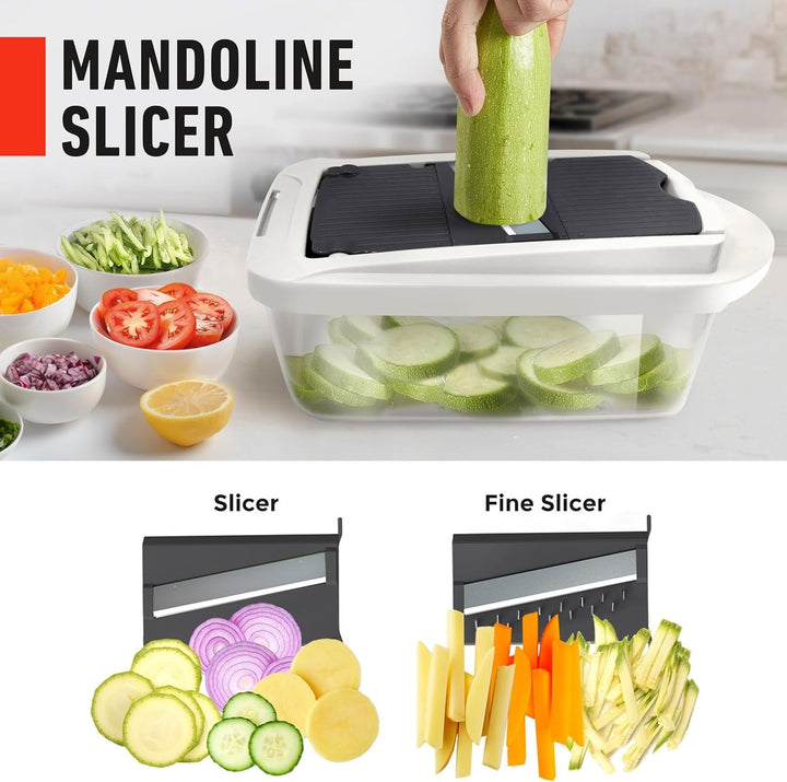 Bespaar tijd met deze efficiënte 10-in-1 groentesnijder. Vereenvoudigt koken en maaltijdbereiding enorm.