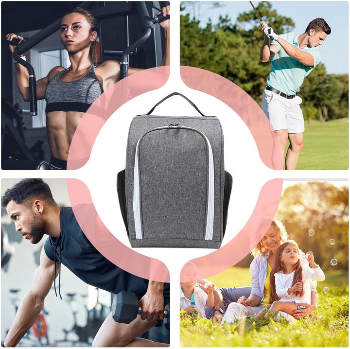 Ruime unisex golfschoentas met rits en handvat, houdt golfschoenen droog en netjes na het spelen.