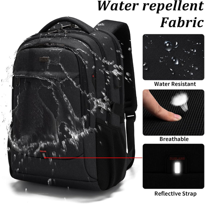 Functionele laptoprugzak met USB-poort, waterbestendig voor de actieve professional.