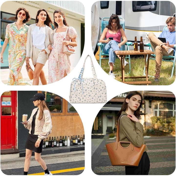 Perfecte dames canvas duffle bag met lint voor weekendtrips, stijlvol en ruimtelijk.
