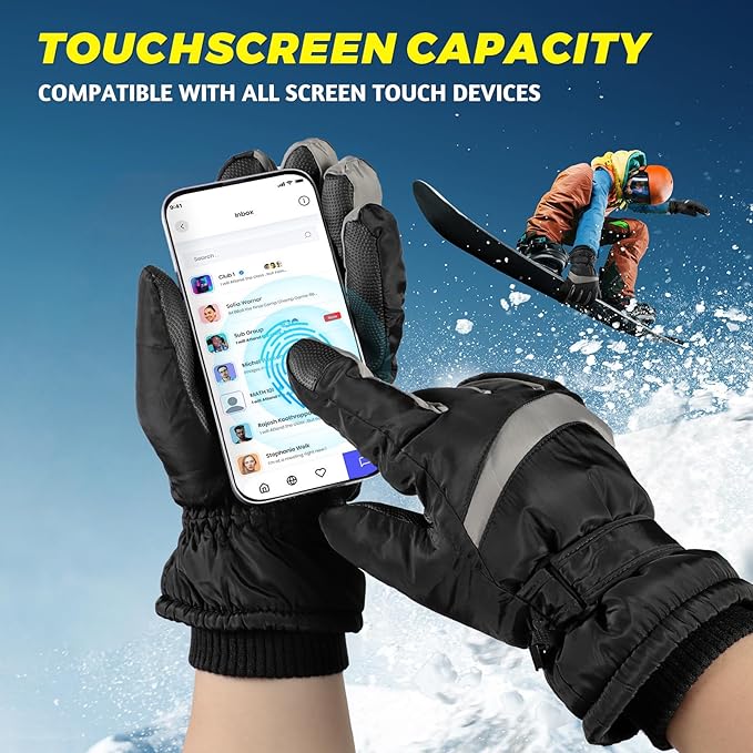 Essentiële winteraccessoire: warme, thermische touchscreen handschoenen voor heren en dames bij koude temperaturen.
