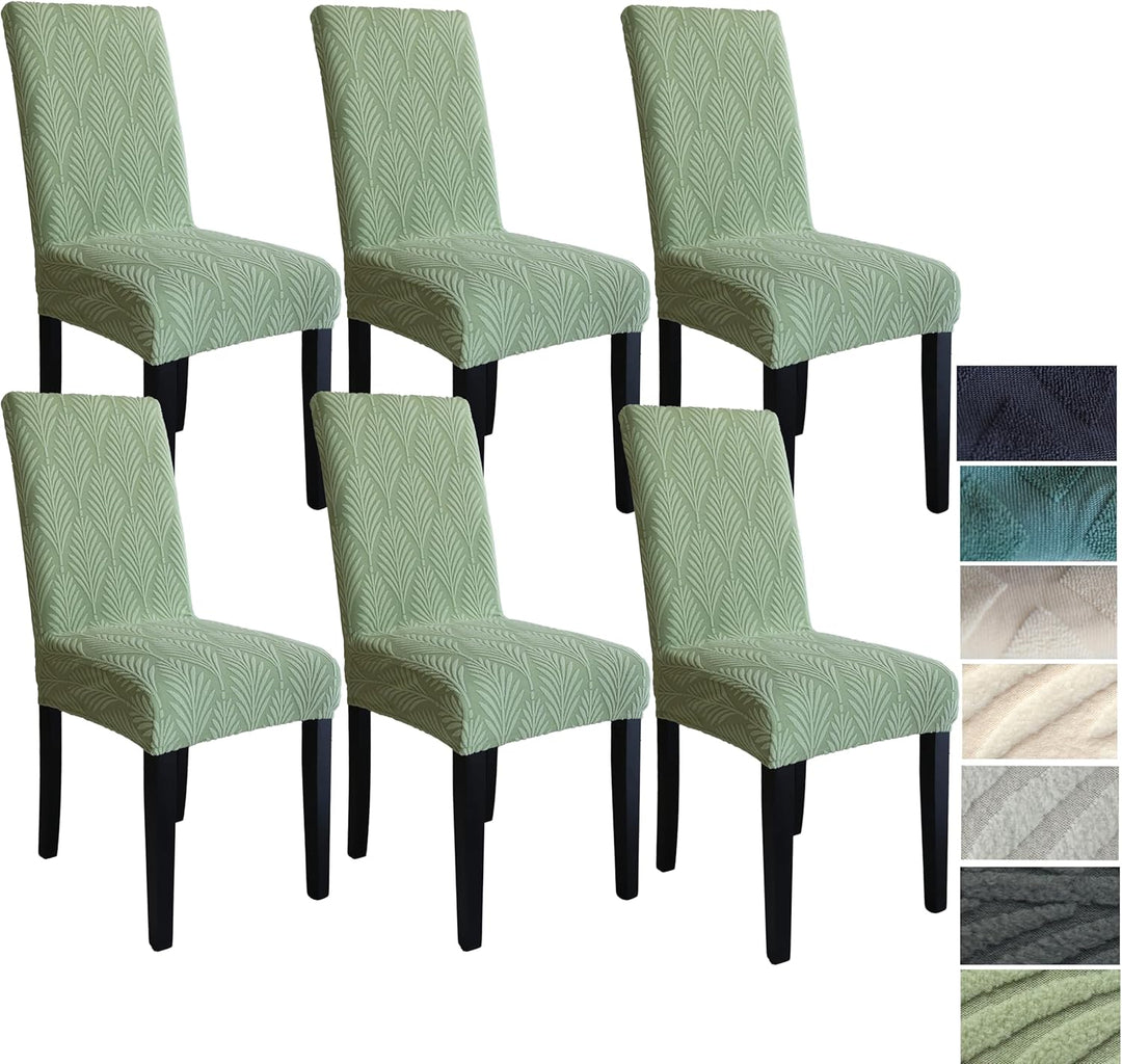 Bescherm uw eetkamerstoelen met deze rekbare en duurzame hoezen set.