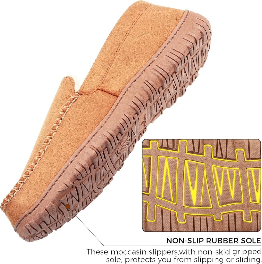 Antislip Lennox heren instappers, luxe mocassins met zachte warme voering voor optimaal comfort.