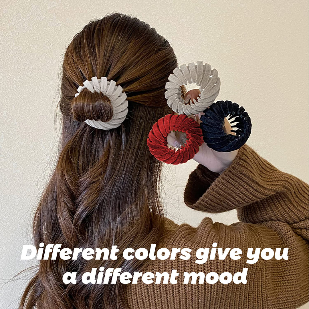 Stijlvolle vogelnest haarclips, set van 3, als aanvulling op je dames haaraccessoires.