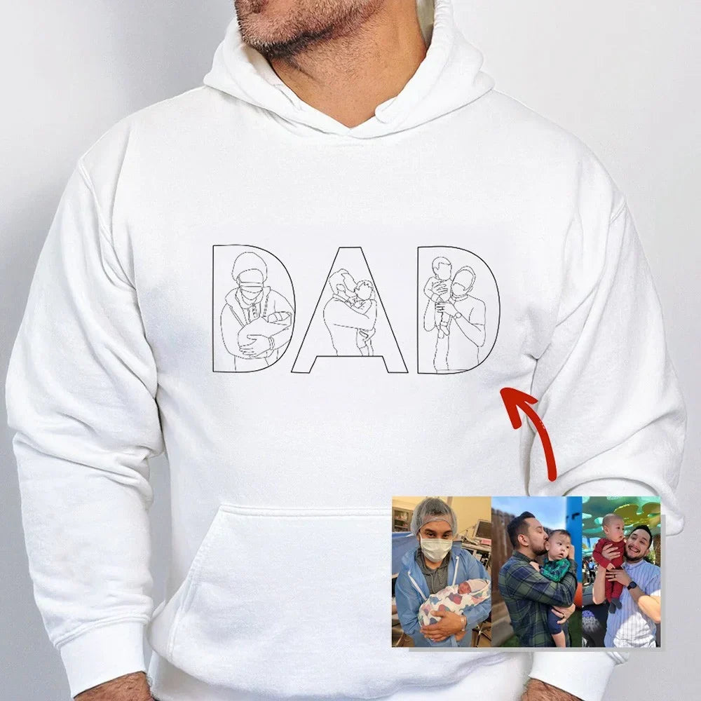 Origineel vaderdag cadeau: gepersonaliseerde heren hoodie. Een uniek en draagbaar geschenk voor papa.