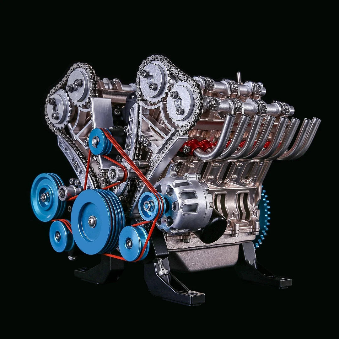 Iconisch V8 motorblok ornament, het perfecte auto cadeau voor een autoliefhebber of verzamelaar. Stoere decoratie.