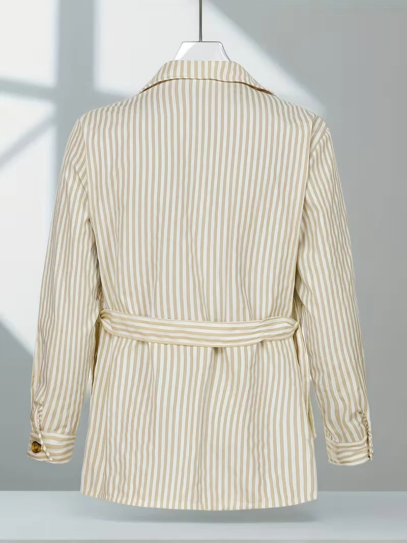 Zakelijk gestreept slim fit overhemd, lange mouwen. Ideaal voor een smart casual look.
