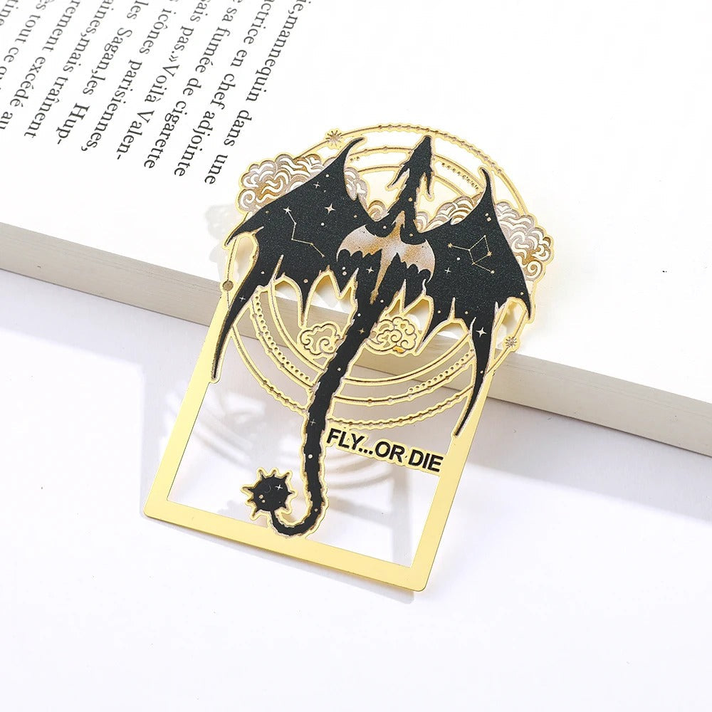 Functionele metalen bladwijzer pin voor je favoriete Fourth Wing boek. Essentieel voor boekenliefhebbers.