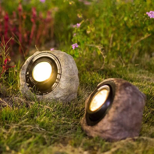 Tuinrotslamp - LED Zonne-energie Buitenlamp