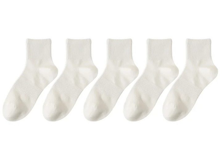 Grijze katoenen herensokken, ademend en comfortabel, maat 39-45, ideaal voor casual dagelijks gebruik.