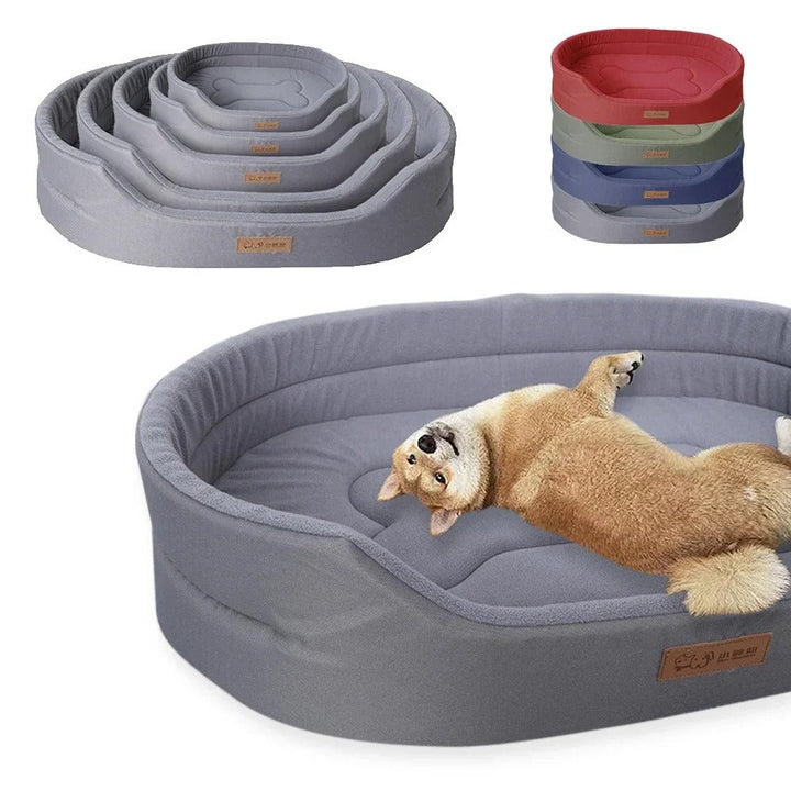 Groen waterdicht hondenbed, zachte slaapplek voor uw hond, makkelijk schoon te maken.