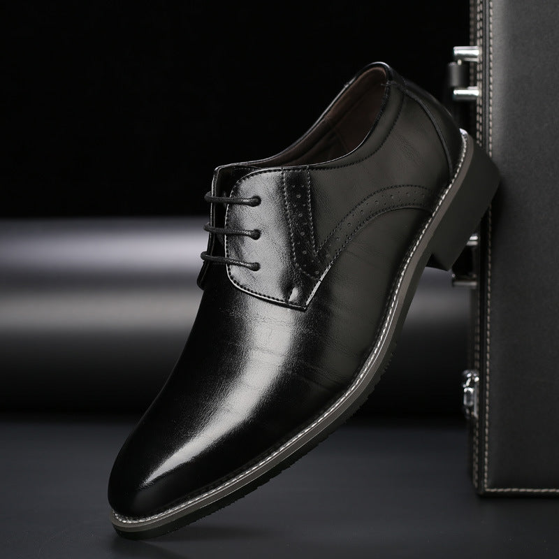 Lennard heren veterschoenen, elegant met klassieke brogue-details voor formele en casual gelegenheden.