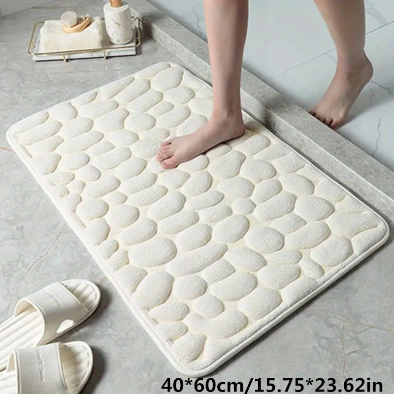 Veilige en zachte antislip voetenmat, perfect voor een comfortabele badkamerervaring.