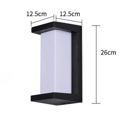 Moderne Buitenwandlamp Zwart-Wit - Tuinverlichting