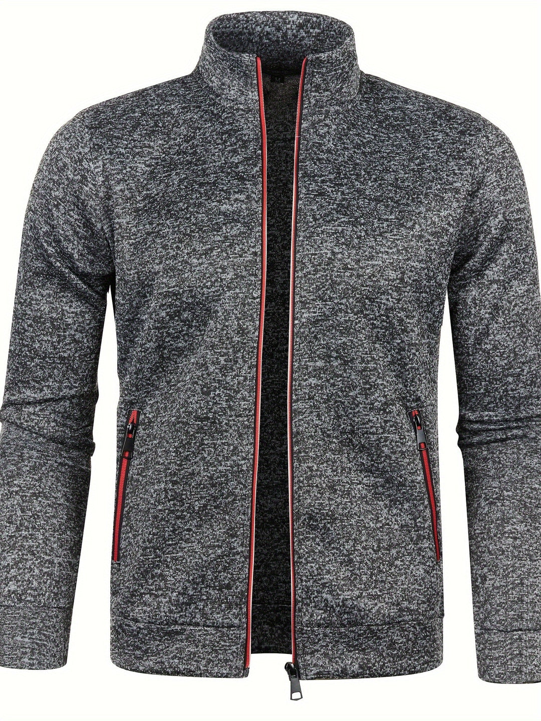 Volledig comfortabel herenvest met rits. Een stijlvolle en veelzijdige cardigan voor mannenmode.