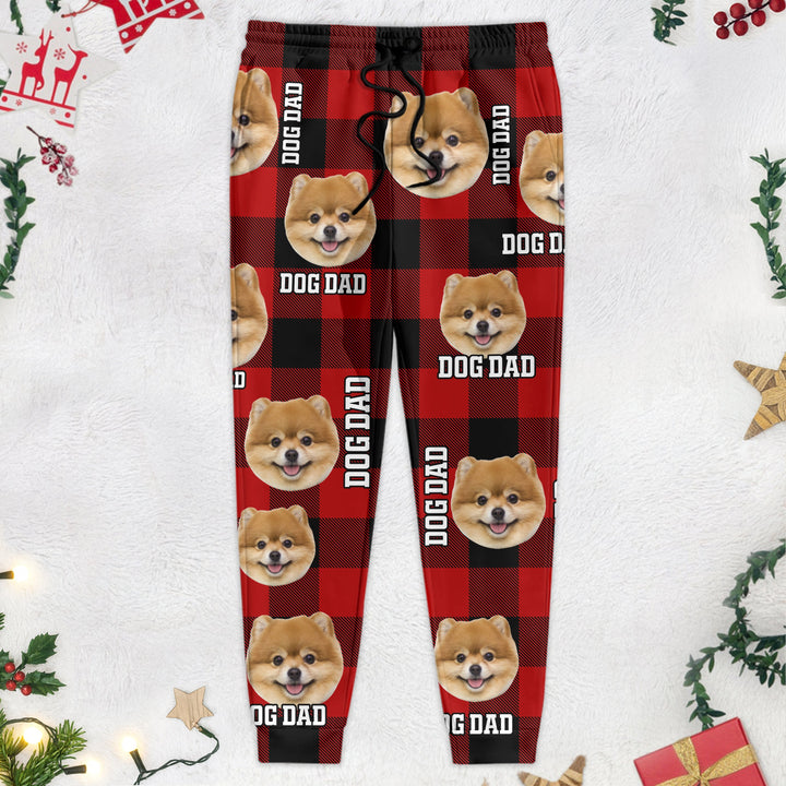 Gepersonaliseerde joggingbroek met foto van huisdier (hond/kat). Comfortabele sweatpants voor dames, heren en kinderen.