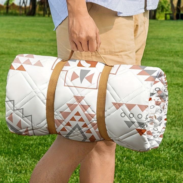 Comfortabele opvouwbare picknickdeken voor een zorgeloze dag in het park, strand of camping. Waterafstotend.