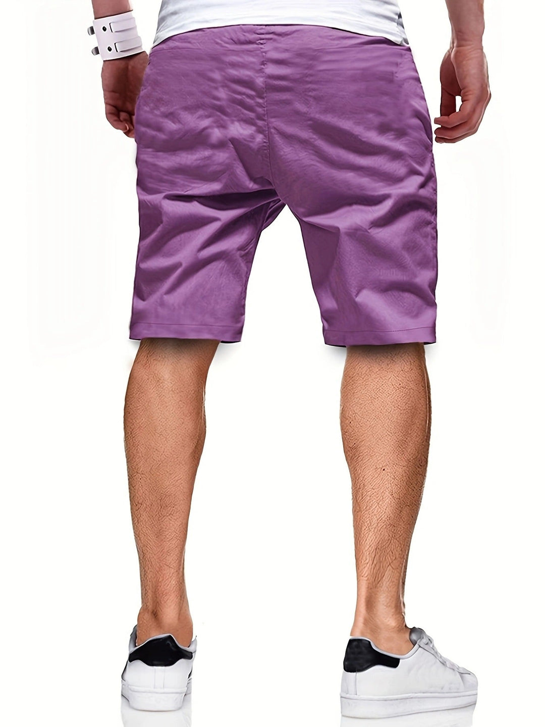 Luchtige heren korte broek met trekkoord. Ideaal voor strand, stad of relaxen. Zomerse must-have.