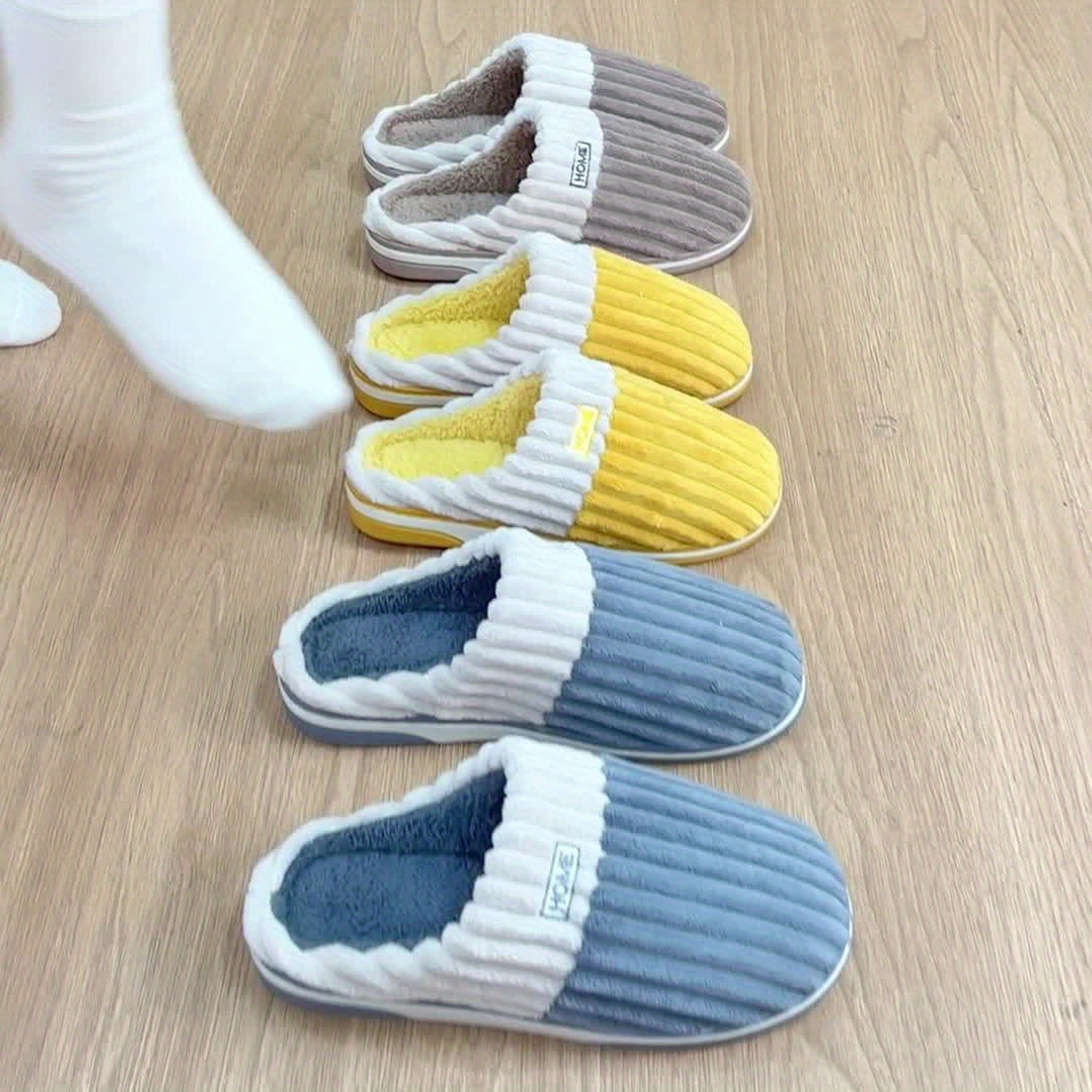Praktische heren sloffen met waterdichte zool, klaar voor comfort en warmte op elke vloer.