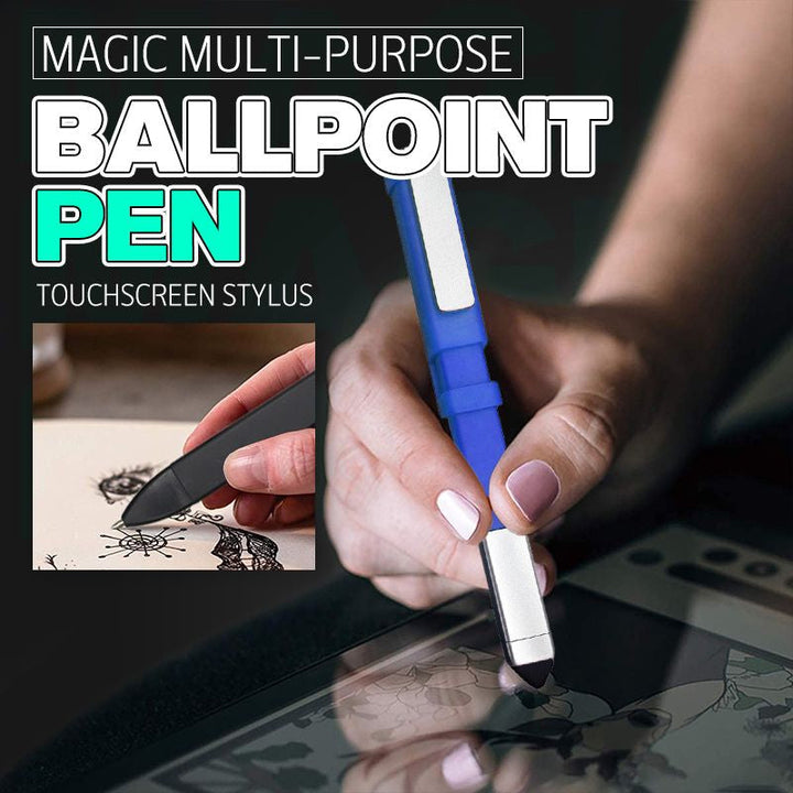 Innovatieve pen met verborgen schroevendraaiers en een stabiele telefoonhouder; een essentieel gereedschap voor tech-liefhebbers.