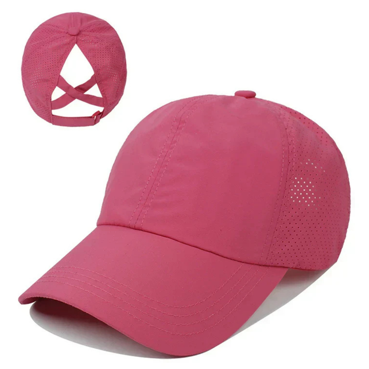 Lichtgewicht unisex sportpet voor outdoor trainingen, wandelen en golf, met ademend mesh en comfortabele pasvorm.