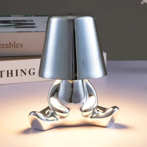 Unieke draadloze design lamp met warm dimbaar LED licht. GlowCraft tafellamp.