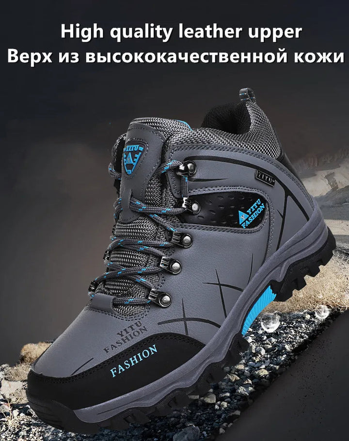 Degelijke heren winterschoenen, waterdicht en extra warm gevoerd voor extreem weer.