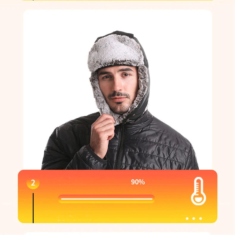 Zwarte wintersport accessoire: winddichte en waterdichte alpine muts.