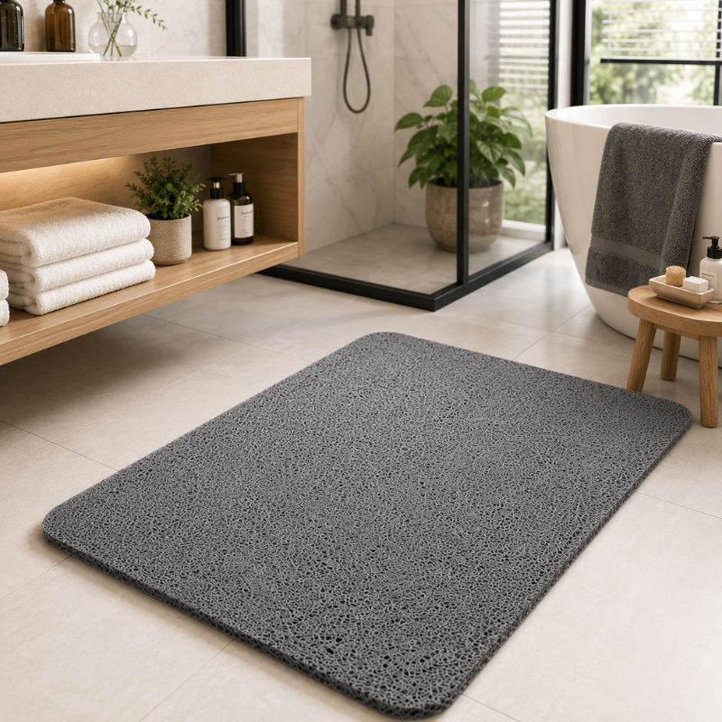 Sneldrogende hygiënische douchemat met antislip voor comfort en veiligheid.