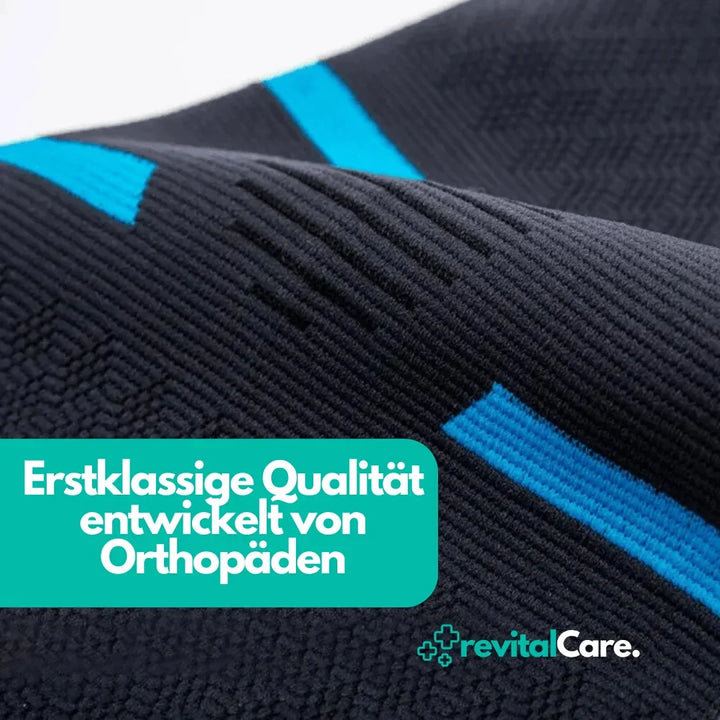 De FlexiKnee Pro, verstelbare orthopedische kniebandage, voor dagelijks gebruik.