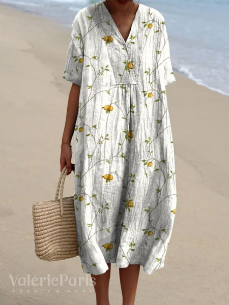 Comfortabele damesjurk met een prachtige bloemenprint, perfect voor een luchtige zomer.