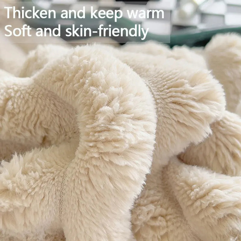 CozyWrap luxe deken van heerlijk zacht pluche, ideaal als comfortabel plaid.