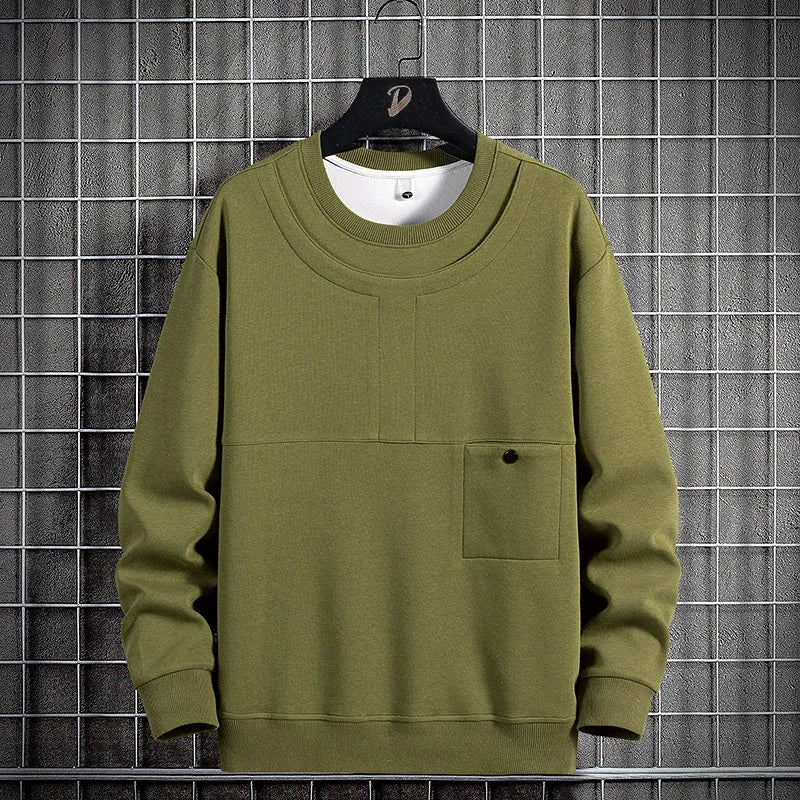 Zachte en comfortabele gestreepte heren trui. Veelzijdig sweatshirt, perfect voor trendy casual mode.
