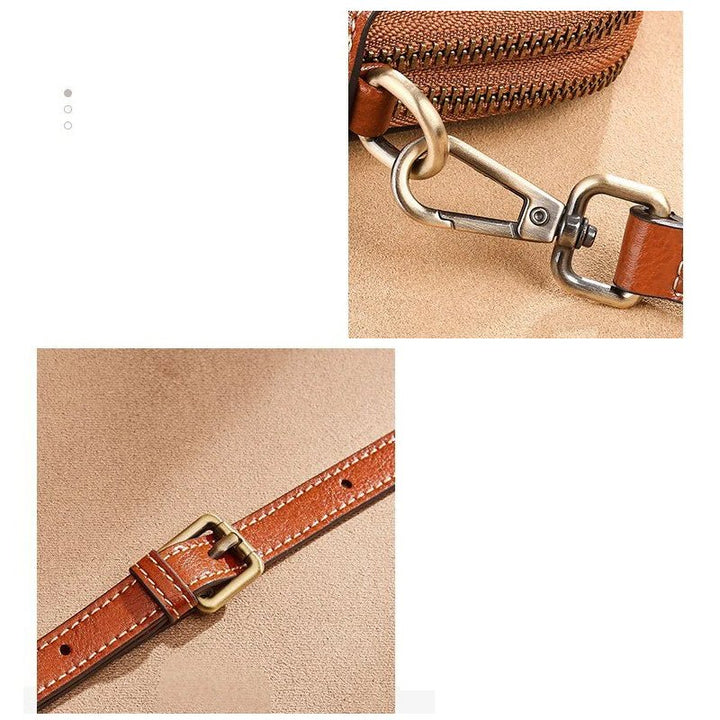 Dames elegante crossbody tas van leer, met een verstelbare riem voor optimaal draagcomfort.