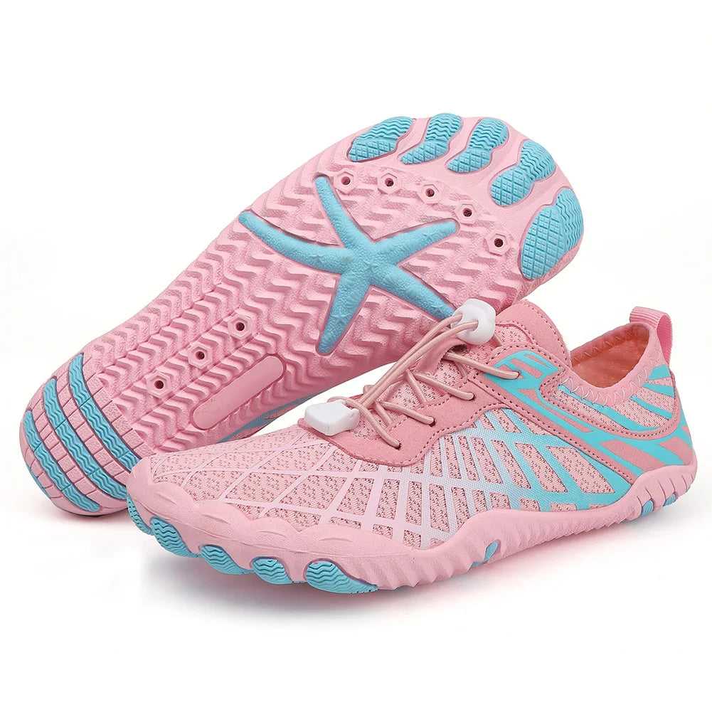 Modieuze aquaschoenen met antislip, de ideale keuze voor veiligheid en stijl bij elke watersport.