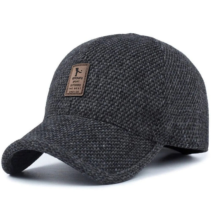Duurzame heren wollen wintermuts, klassiek model. Biedt warmte en comfort op koude dagen.