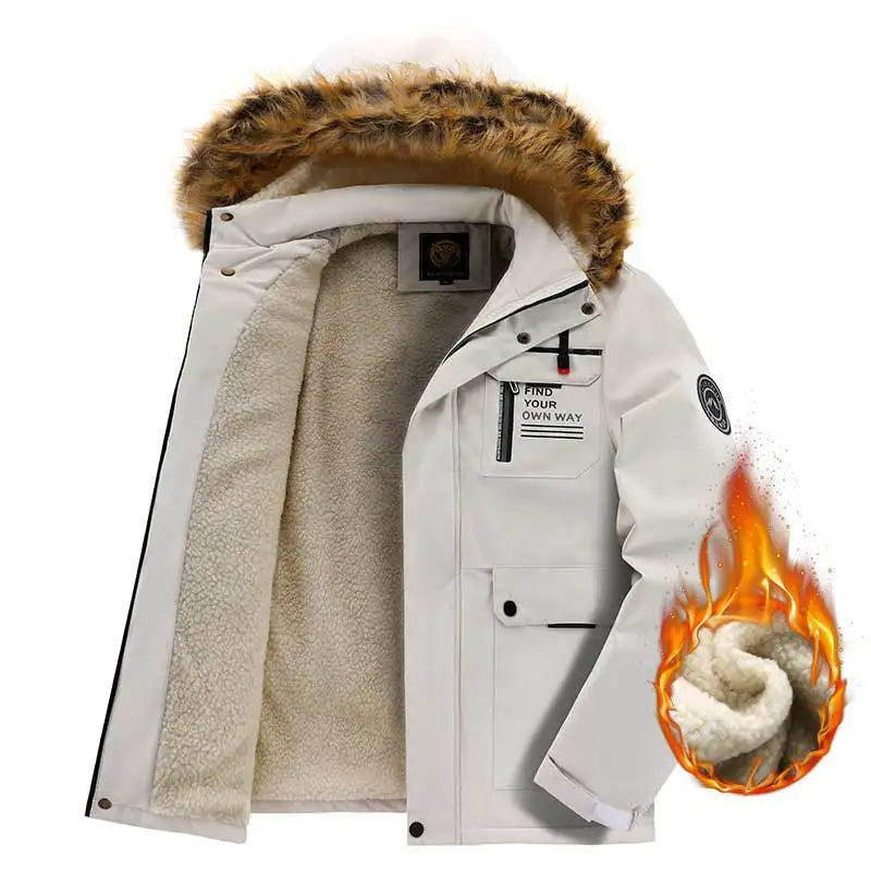 Veelzijdige heren winterjas parka, ideaal voor zowel stad als natuur. Warm, waterdicht en trendy.