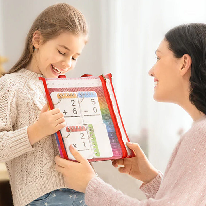 Duurzame siliconen rekenkaarten voor kinderen. Veilig educatief speelgoed voor dagelijks gebruik en spelenderwijs leren.
