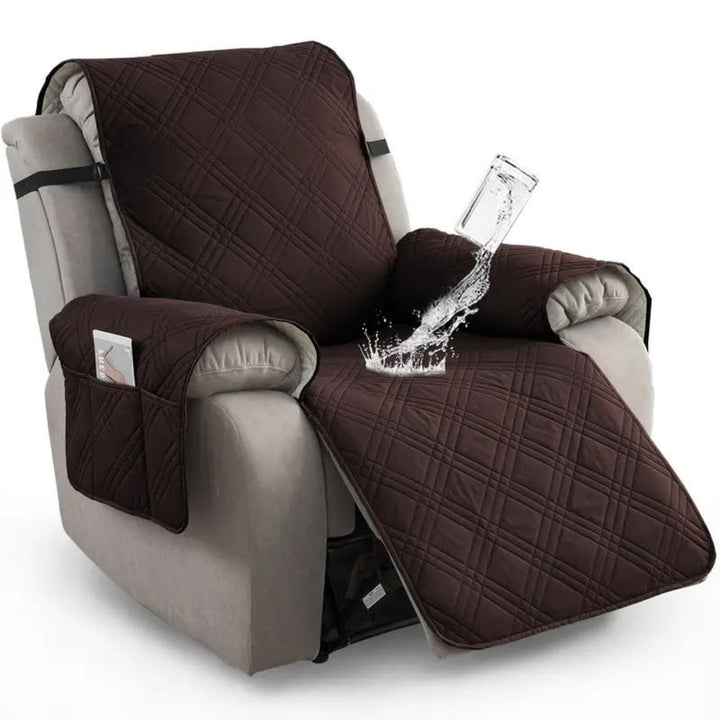 Waterafstotende relaxfauteuilhoes Casa, beschermt tegen vlekken. Ideaal voor meubelbescherming in de woonkamer.
