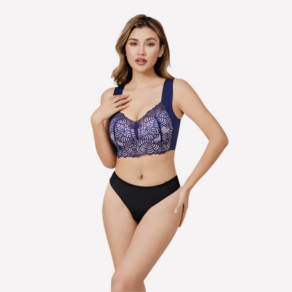 Nieuwe beugelloze kanten push-up bh voor dames, combineert comfort, steun en een mooie lift voor uw figuur.