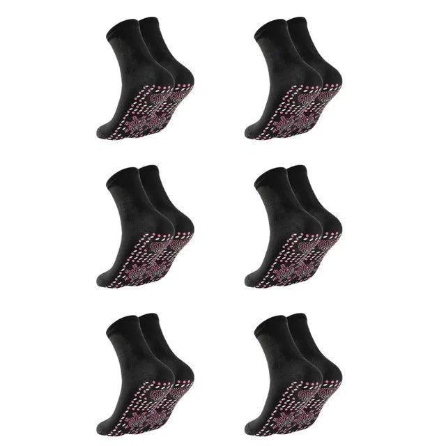 Warme Aleta toermalijn sokken voor dames, een comfortabel en zelfverwarmend cadeau voor haar voetverzorging.