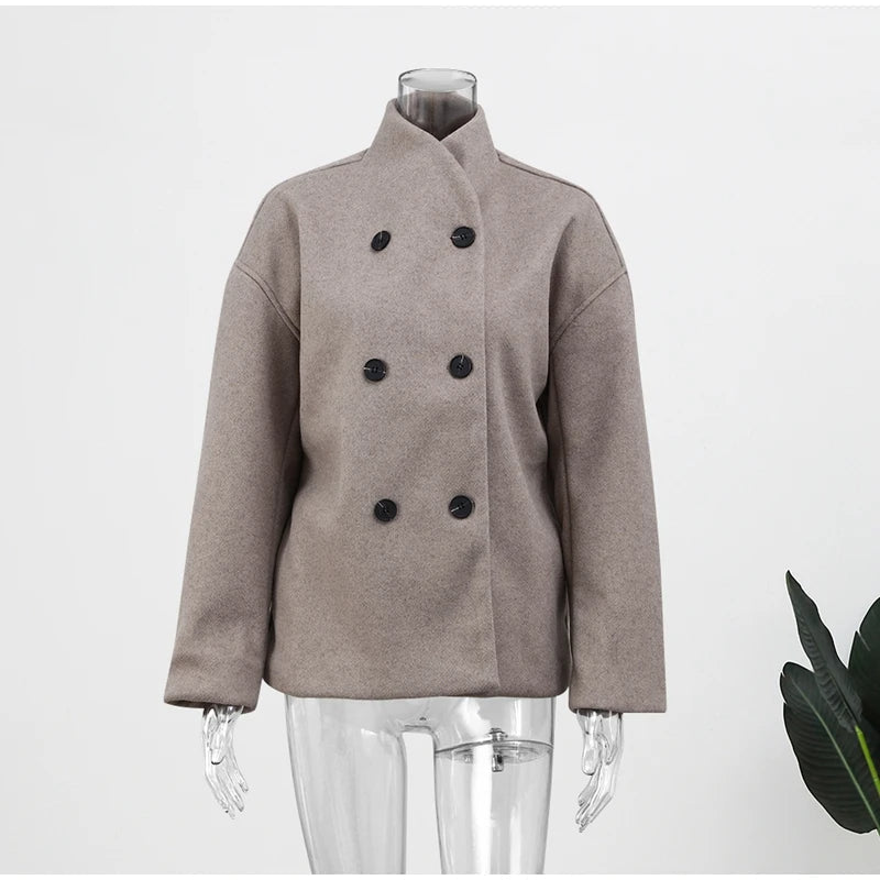 Comfortabele winterjas voor dames, losse pasvorm, stijlvolle outwear collectie.