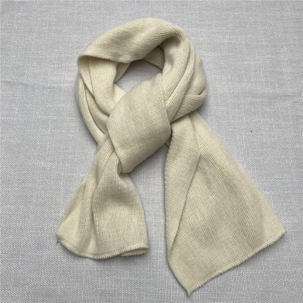 Trendy unisex kasjmier sjaal, dik gebreid, houdt je stijlvol en warm in de winter.