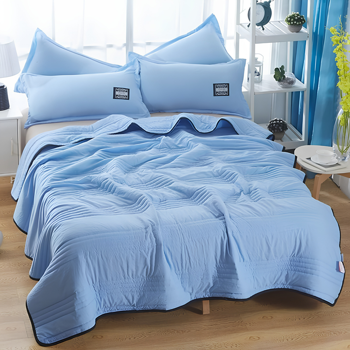 Anti-zweet koelende deken, perfect voor een diepe, frisse slaap en ultiem slaapcomfort.