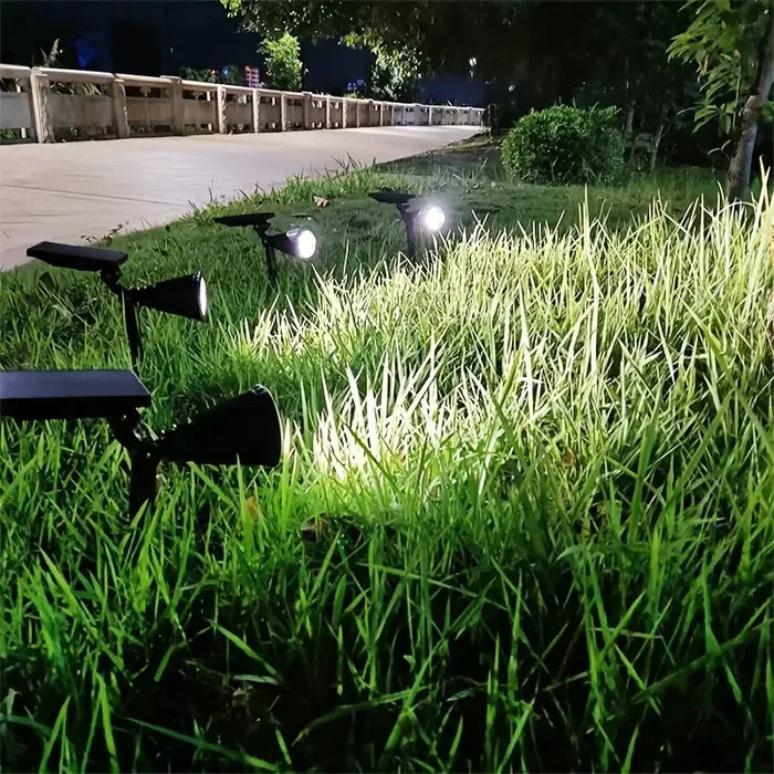 Waterdichte solar spot tuinverlichting met krachtige LED. Perfecte weerbestendige buitenlamp voor elke tuin.