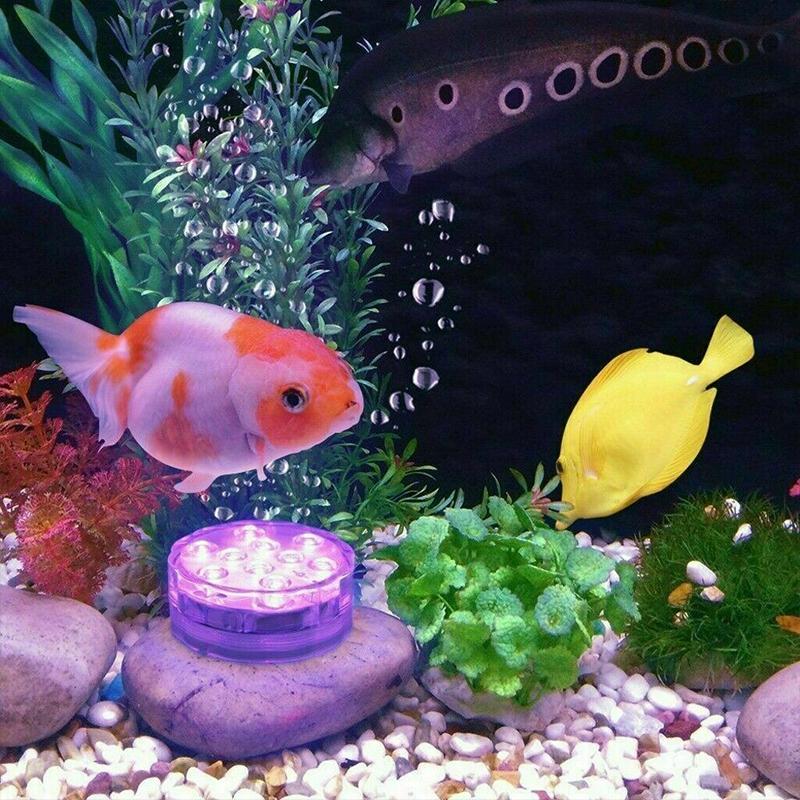 GlowRipple LED onderwaterlamp, waterdicht en multicolor, inclusief afstandsbediening voor vijver.