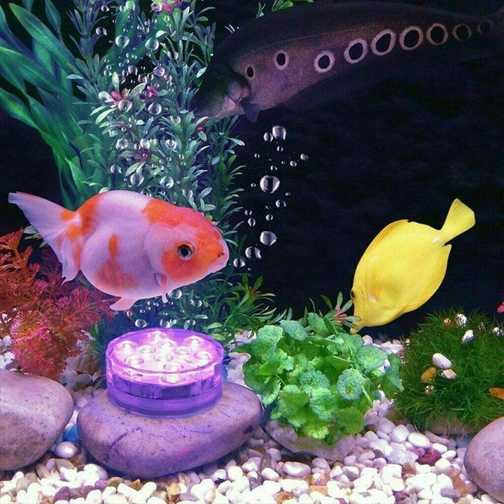 GlowRipple LED onderwaterlamp, waterdicht en multicolor, inclusief afstandsbediening voor vijver.