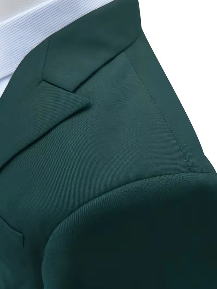 Gala heren pak, driedelig en slim fit, voor een onberispelijke en feestelijke uitstraling.